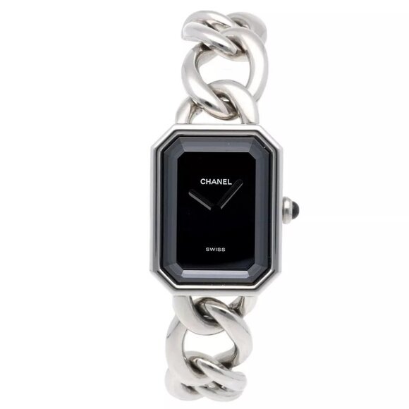 CHANEL Premiere M Watches H0452-M Stainless Steel Chain Elegant Bracelet used